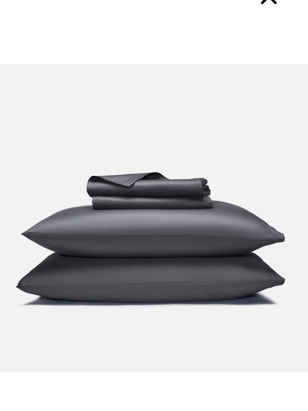 Brooklinen core sheet set (twin xl, slate) 3pcs